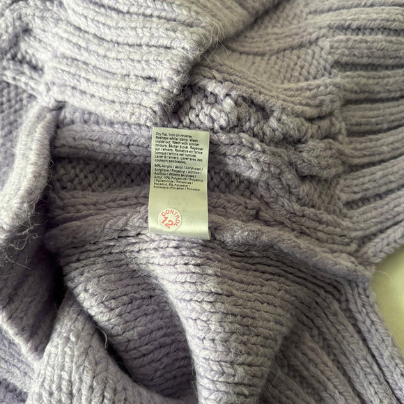 River Island Chunky Mixed Stitch Sleeveless Sweater in Purple Size S - Picture 6 of 8